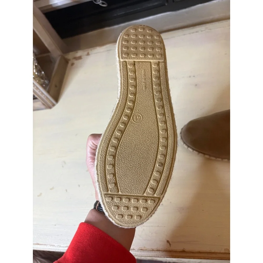 Verbenas‎ Suede Slingback D'Orsay Espadrilles EU 41 Taupe Made in Spain - Picture 5 of 7